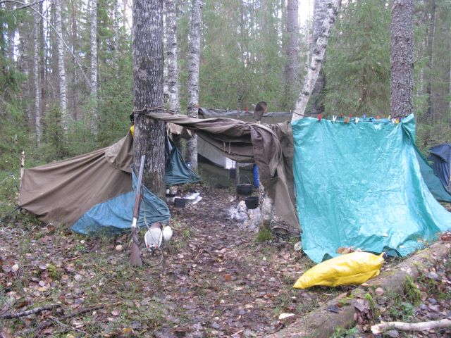 Как построить балаган в лесу \ Утепление дома в лесу своими руками