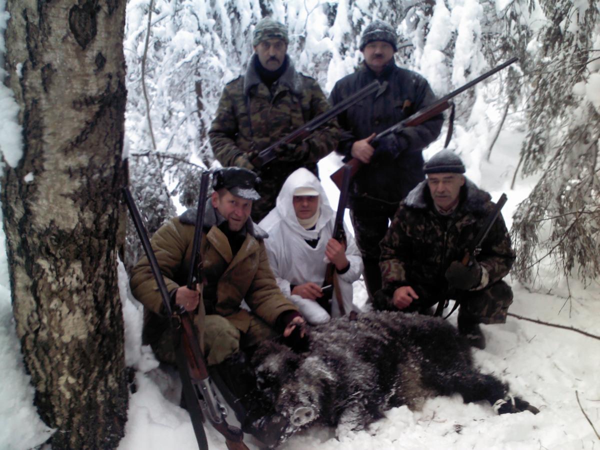 декабрь 2013г Добыт секачишка.