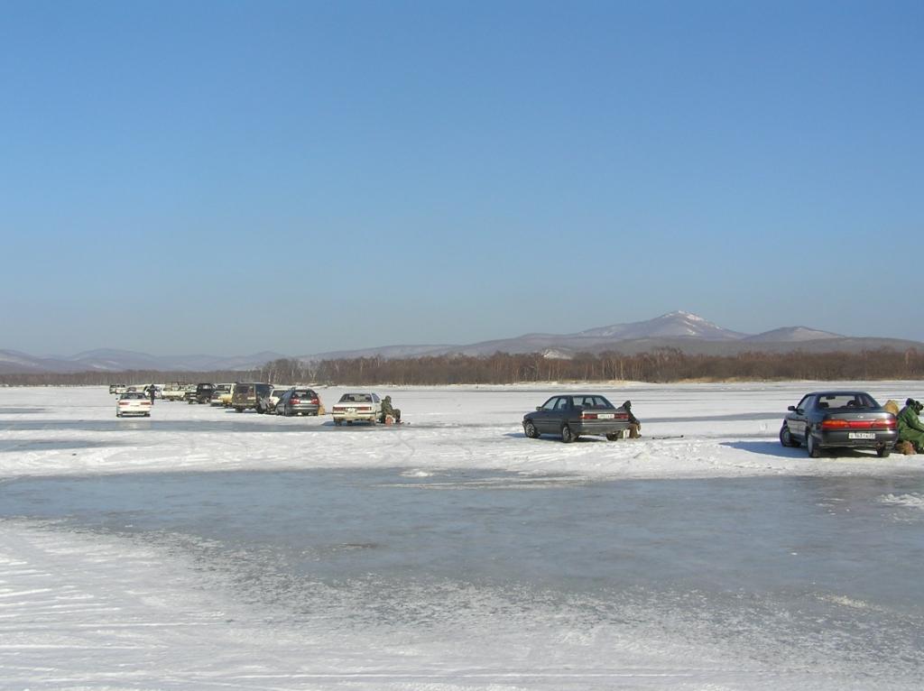 лов корюшки в поселке