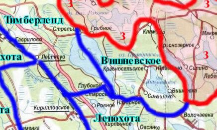 Карта охотугодий нижегородской